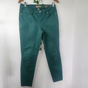 Nine West Vintage America Green Matchstick Skinny Jeans